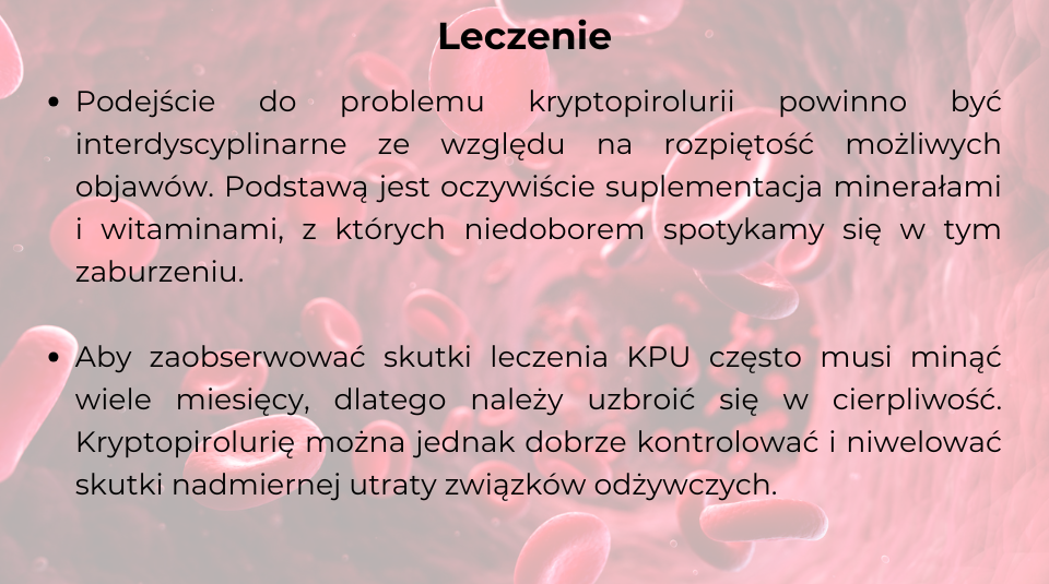 Kryptopiroluria leczenie